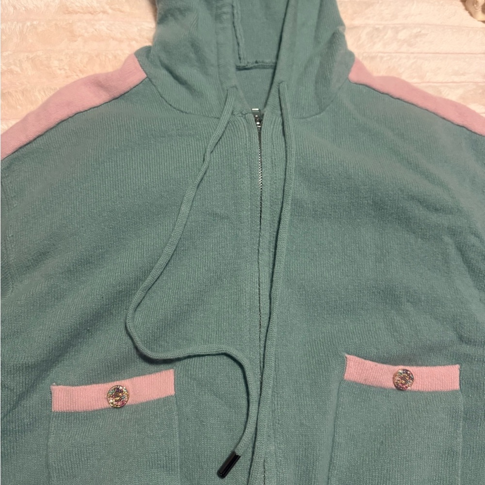 Green and Pink Bomber Jacket